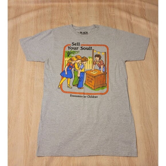 Black Matter Other - Black Matter Gothic " Sell Your Soul" Tshirt Mens Size Medium Gray Economics